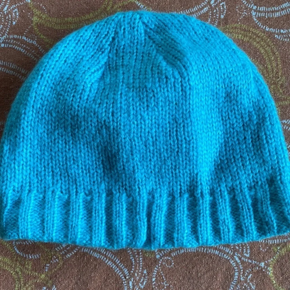 NORTH face lined girls blue hat never worn